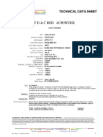 F D & C Red 40 Powder: Technical Data Sheet