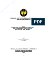 Pembinaan Prestasi Klub Bola Voli Semarang Bank Jateng Tahun 2014