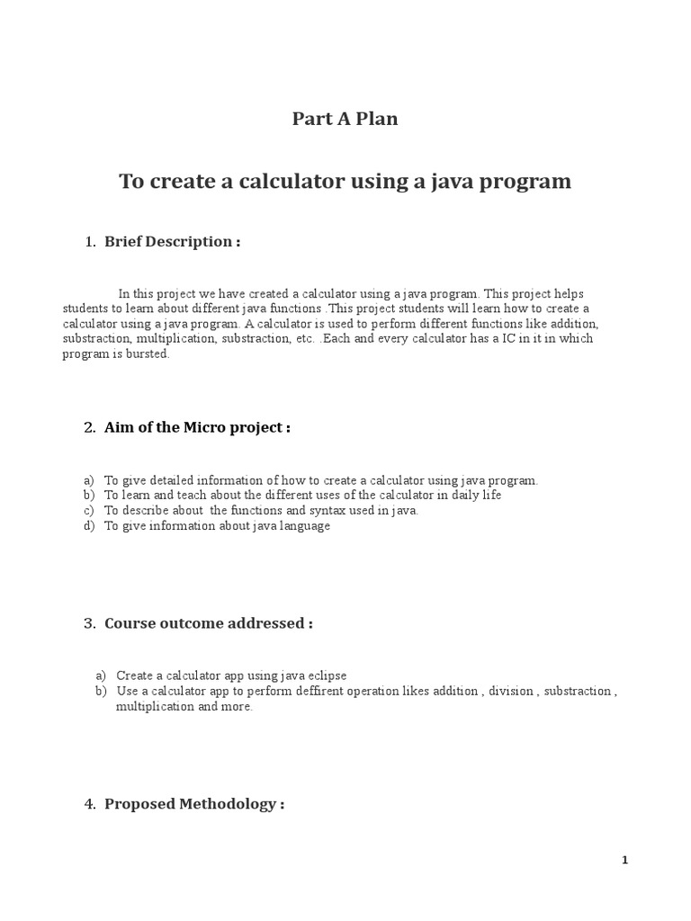 Java Calculator Project Overview | PDF | Calculator | Computer Science