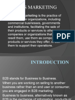 Business Marketing Is The Practice of