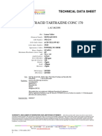 Spectracid Tartrazine Conc 170: Technical Data Sheet