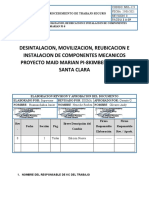 PROCEDIMIENTO DESINTALACION, MOVILIZACION, REUBICACION E INSTALACION DE COMPONENTES MECANICOS PROYECTO MAID MARIAN PI-8