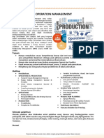 Brochure PRODUCTION & OPERATION MANAGEMENT