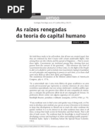 as raizes negadas da teoria do capital humano