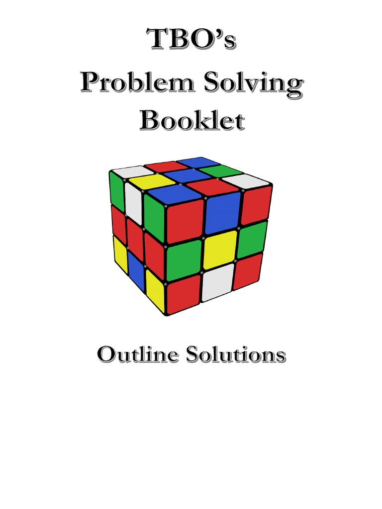 problem solving booklet pdf