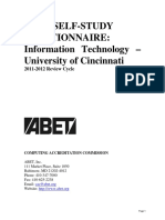 18BSIT-IT - BS IT 2011 Self Study Document Submitted To ABET