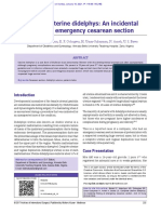 Complete Uterine Didelphys: An Incidental Finding at Emergency Cesarean Section