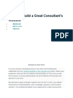 7 Tips To Build A Great Consultant's Website