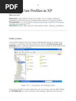 Manage User Profiles in XP