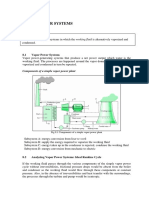 Summary of Vapor Power System