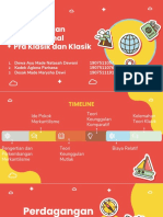 Pengantar Ekonomi Internasional EMI 210 E (Kelas A1) - Kelompok 2 - Teori Perdagangan Internasional Pra Klasik Dan Klasik (Presentasi)