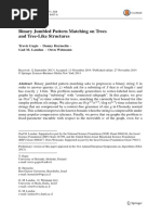 Binary Jumbled Pattern Matching On Trees and Tree-Like Structures