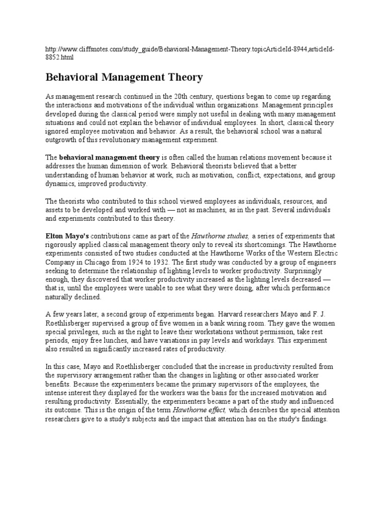 behavioral management theory | Motivation | Self-Improvement