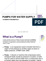 2014 - 009 Pumps for Water Supply