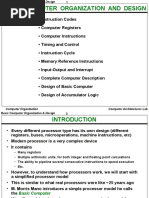 Basic Computer Organization and Design