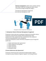 Komponen Sistem Informasi Manajemen