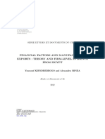 Financial Factors and Manufacturing Exports: Theory and Firm-Level Evidence From Egypt