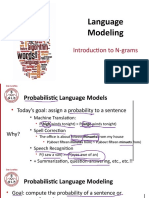 Language Modeling: Introduction To N-Grams