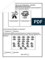 Atividade para Aula de Mat 18 de Fevereiro