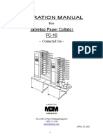 Operation Manual Collator 2tower