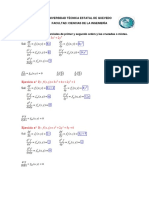 Ejercicios de Derivadas Parciales Mixtas