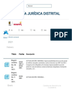 Boletín semanal _ Secretaría Jurídica Distrital