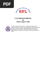 Coaches Handbook For Little League T-Ball