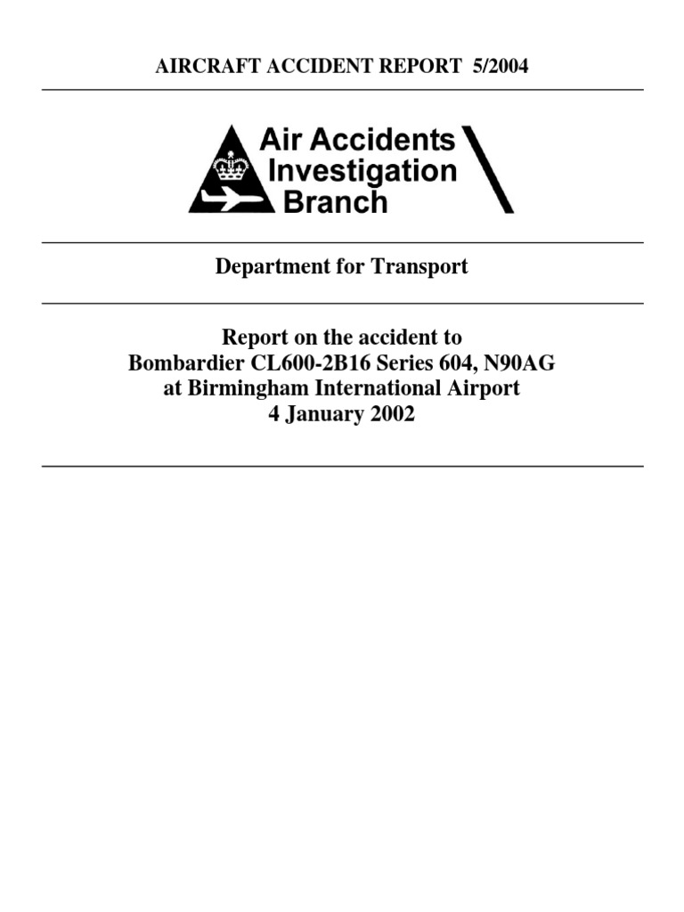 Aviation Accidents Report 144 | PDF | Aircraft Flight Control System ...