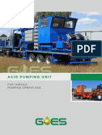 Acid Pumping Unit: For Various Pumping Operations