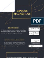 Definición y propiedades de dipolos magnéticos