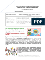 GUIA #2 de ESPAÑOL. Periodo 1 .Grado 5