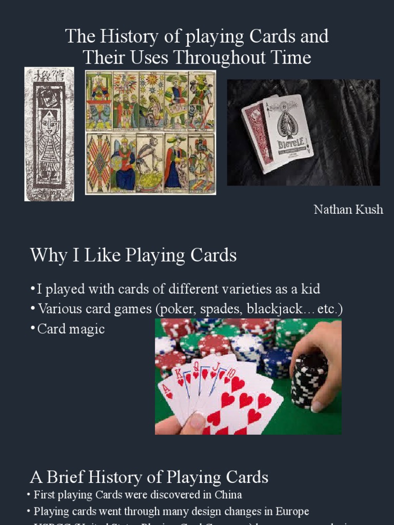The History of Playing Cards Presentation PDF Playing Cards Ephemera