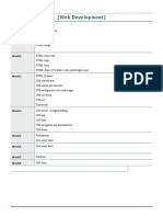 Web Devlopment Syllabus