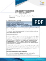 METODOS PROBABILISTICOS Guia de Actividades y Rúbrica de Evaluación - Tarea 1 - Presaberes