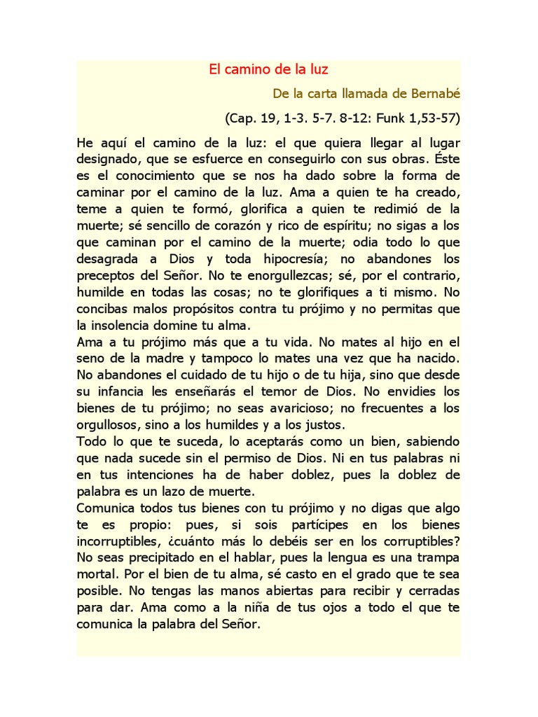 De La Carta Llamada de Bernabé.