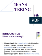 K-MEANS CLUSTERING INTRODUCTION