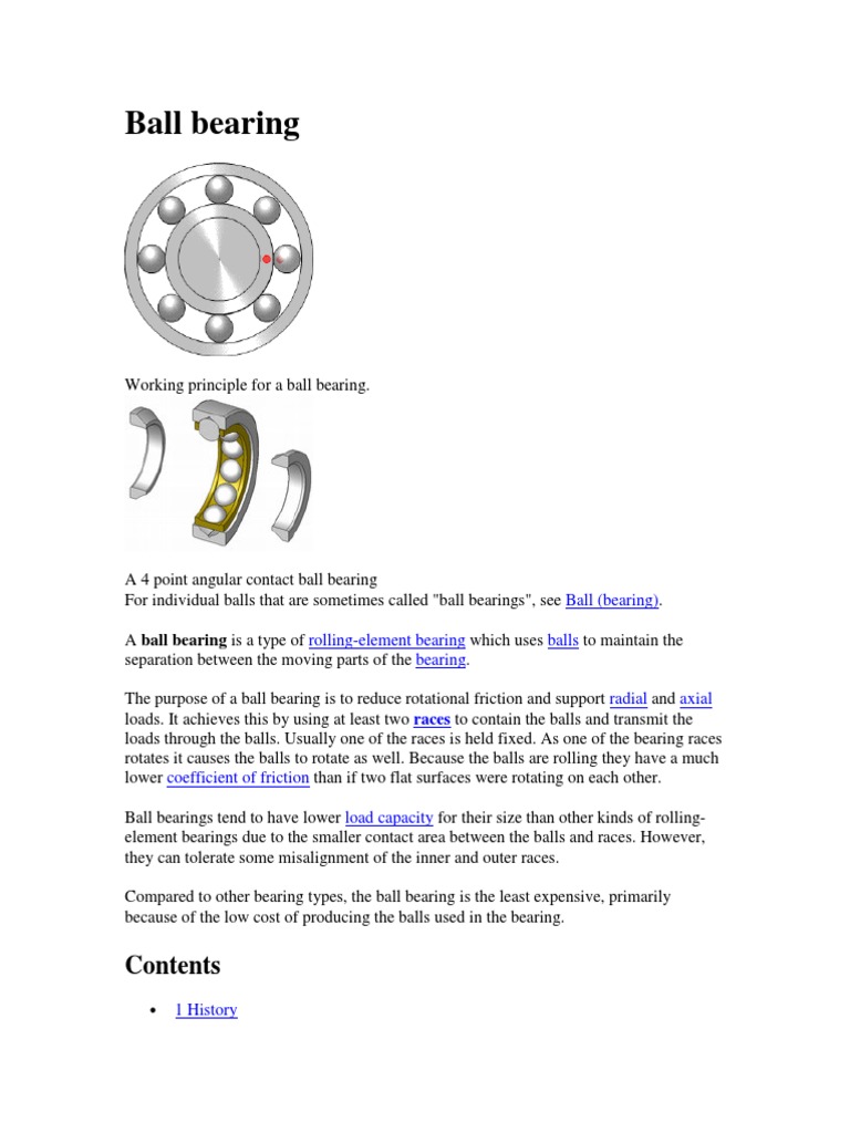 Ball Bearing Ball Bearing Rolling Element Bearing Balls Bearing