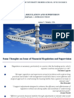 Financial Regulation and Supervision: Seminar 1: Introduction