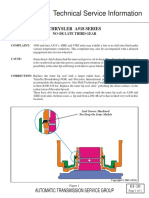 Technical Service Information: Chrysler A518 Series