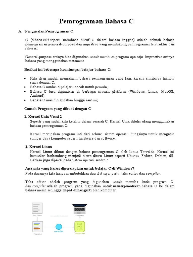 Materi Pemrograman Bahasa C | PDF
