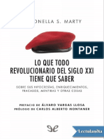 Lo Que Todo Revolucionario Del Siglo XXI Tiene Que Saber - Antonella S Marty