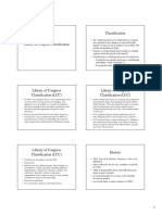 Overview of Library of Congress Classification | PDF