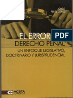 El Error en El Derecho Penal.