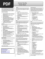 Canvas Faculty Cheat Sheet: C A C C H P