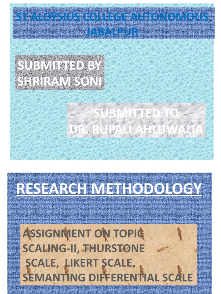 ST Aloysius College Autonomous Jabalpur Submitted by Shriram Soni