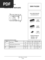 Dual 5-Input Nor Gate SN54/74LS260: Low Power Schottky