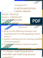 Process Instrumentation Assignment Questions and Answers