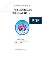 MAKALAH BERSYUKUR DAN BERBUAT BAIK