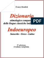 Franco Rendich, Dizionario. Etimologico Comparato Delle Lingue Classiche Indoeuropee