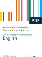 Use of Interactive White Boards in English